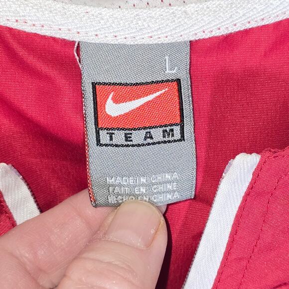 Nike Oklahoma Sooners Ncaa OU Hooded 1/4 Zip Windbreaker Womens Large - Picture 7 of 8